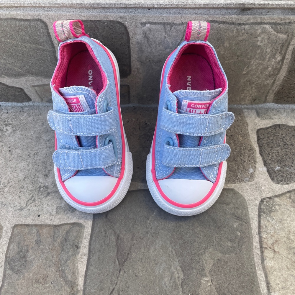 Baby girl Blue and Pink Converse